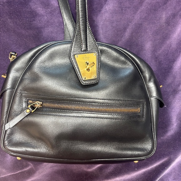 Rare never used Vintsge Gucci black leather purse - Picture 1 of 9